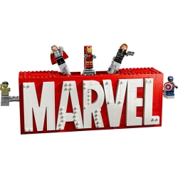 Klocki LEGO 76313 Logo MARVEL z minifigurkami SUPER HEROES